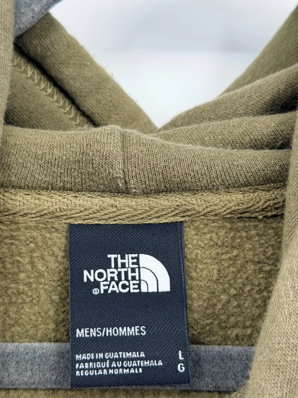 The North Face Bear On The Move Pullover Hoodie Mens L Olive Green